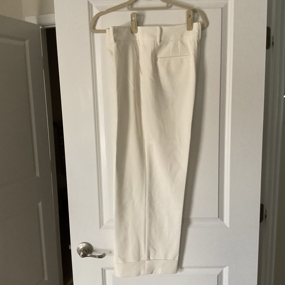 Women’s Off White Cuff Dress Pants